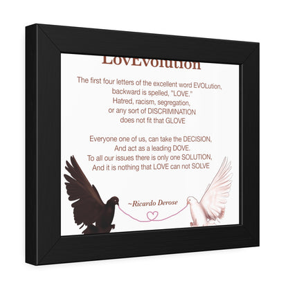 Love evolution Framed Paper Posters