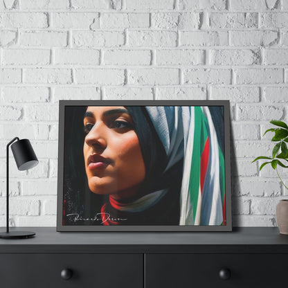 Palestine Girl Framed Poster