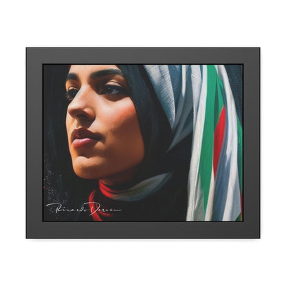 Palestine Girl Framed Poster