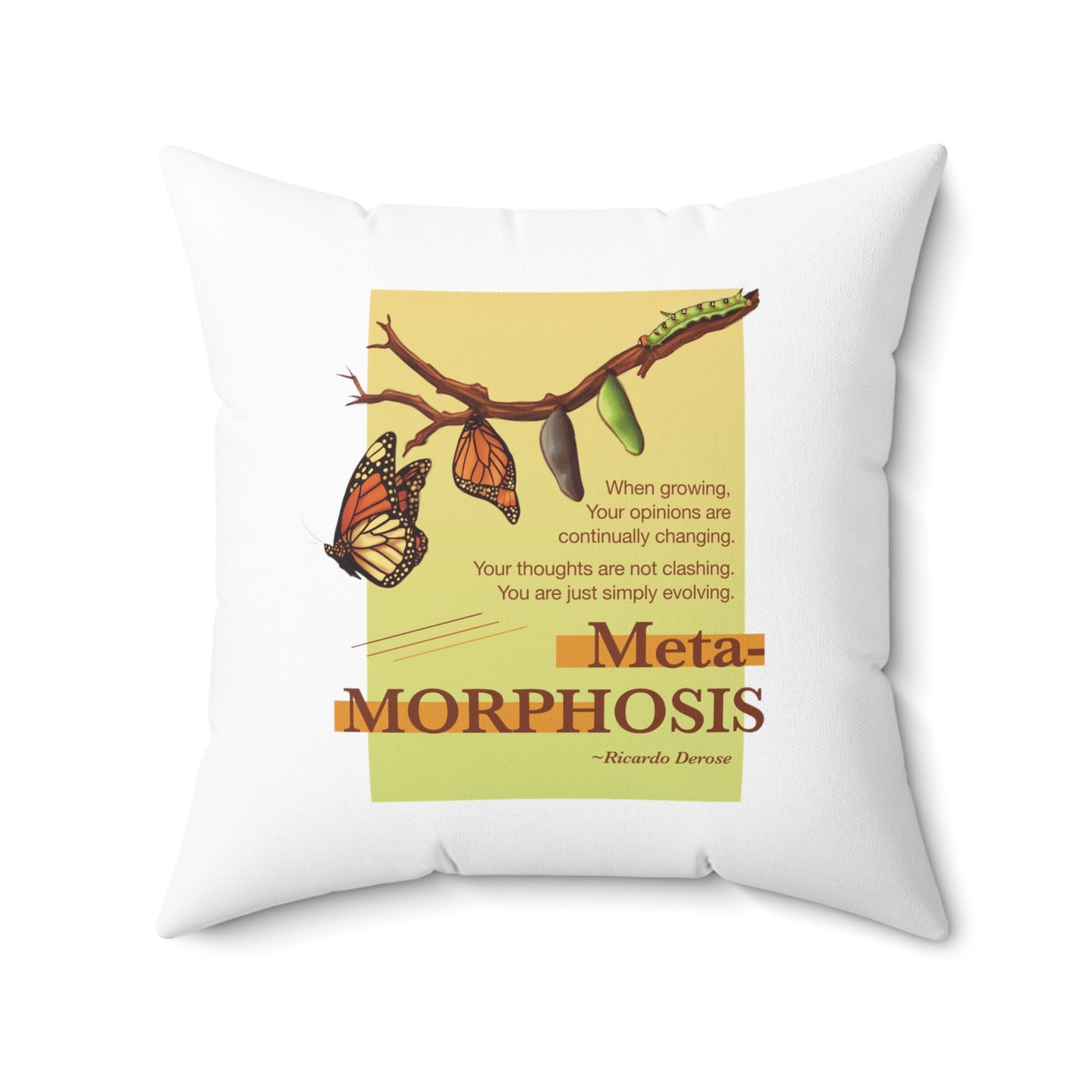Metamorphosis_Spun Polyester Square Pillow