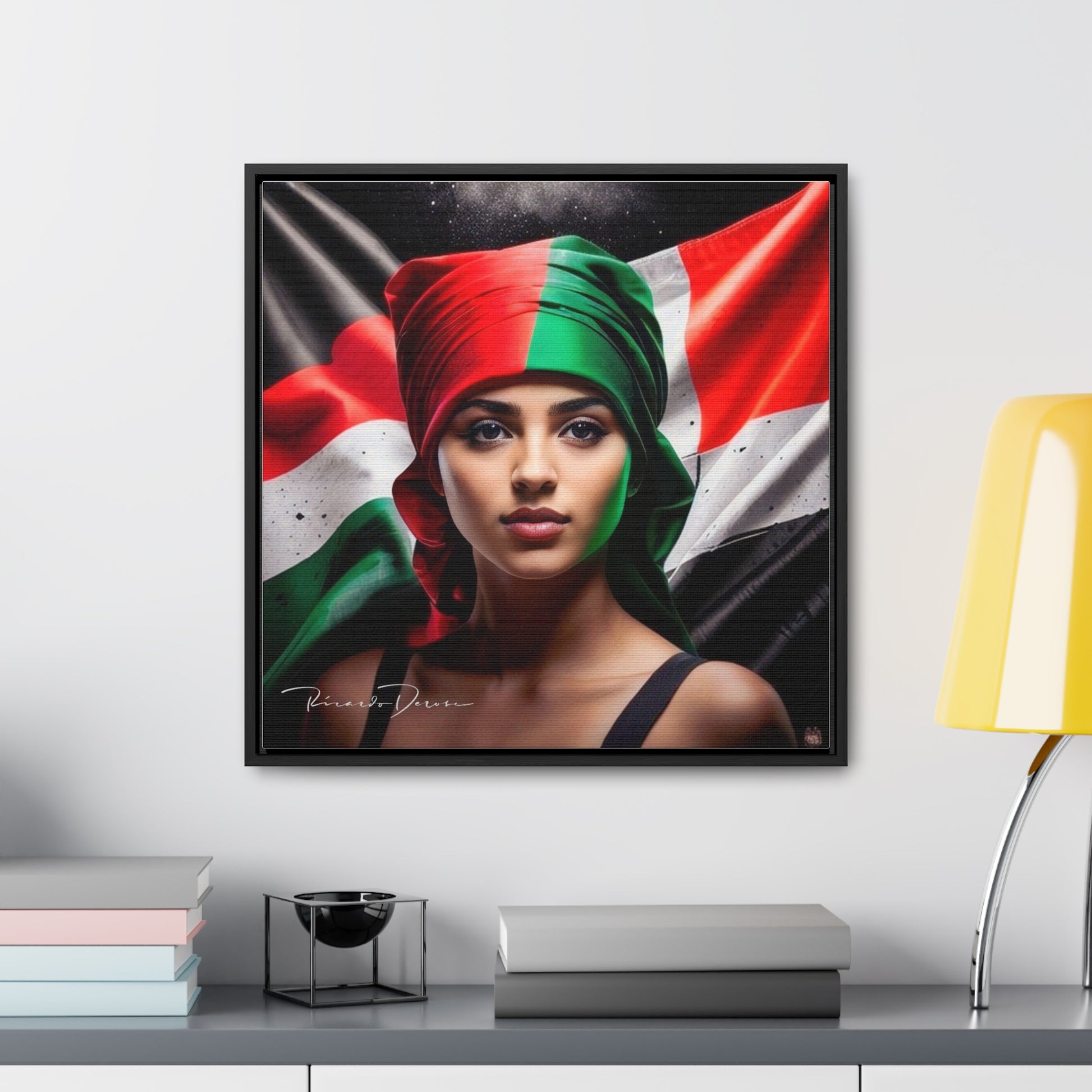 Free Palestine Gallery Canvas Wraps, Square Frame - Derose Entertainment 