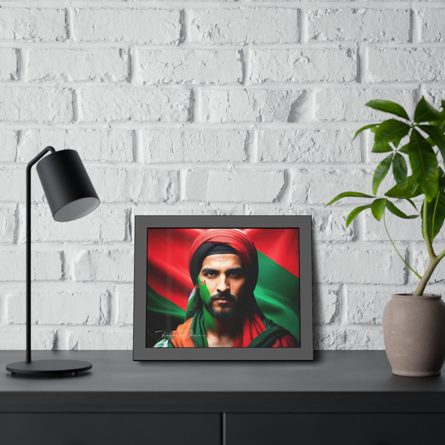 Palestine Man Framed Poster