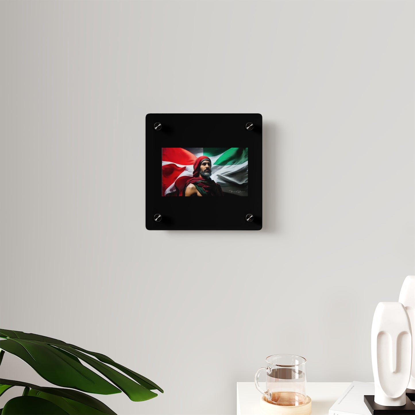 Free Palestine Acrylic Glass Art - Derose Entertainment 