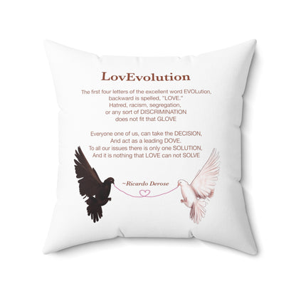 Ricardo Derose LovEvolution 2_Spun Polyester Square Pillow