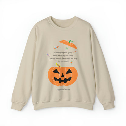 Halloween Jack o Lantern_Unisex Heavy Blend™ Crewneck Sweatshirt - Derose Entertainment 