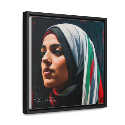 Free Palestine Gallery Canvas Wraps, Square Frame - Derose Entertainment 