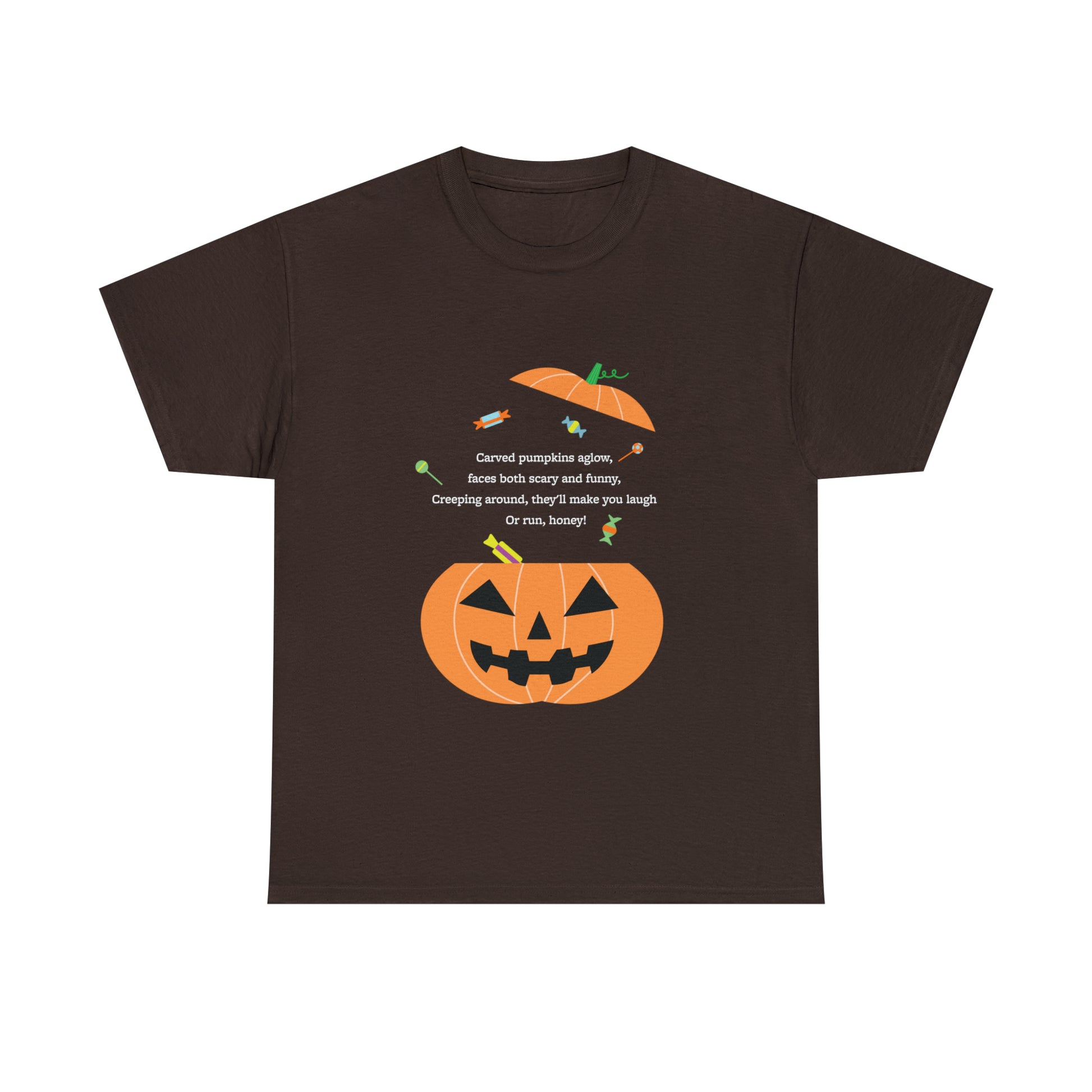 Halloween Jack o Lantern_Unisex Heavy Cotton Tee - Derose Entertainment 