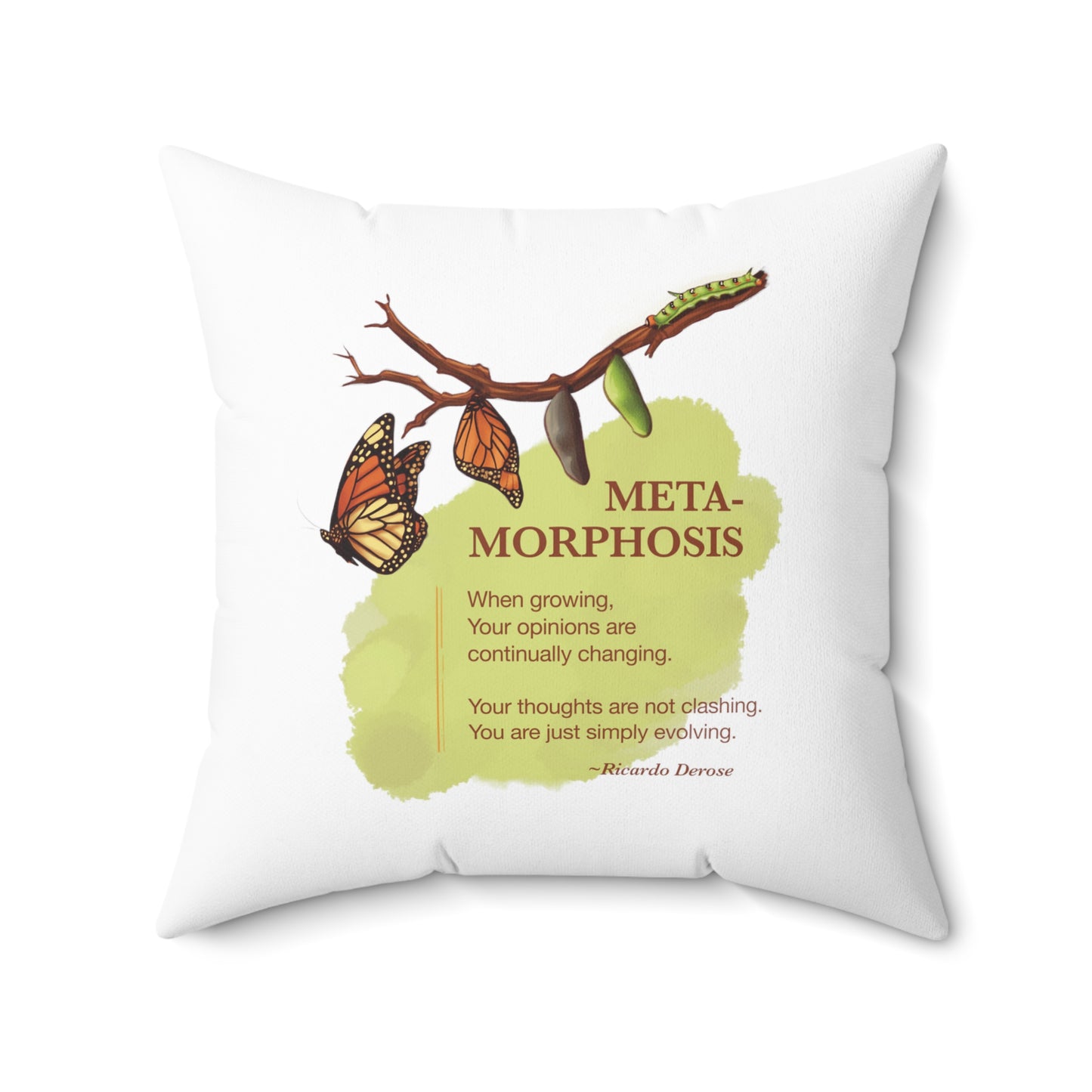 Metamorphosis 3_Spun Polyester Square Pillow