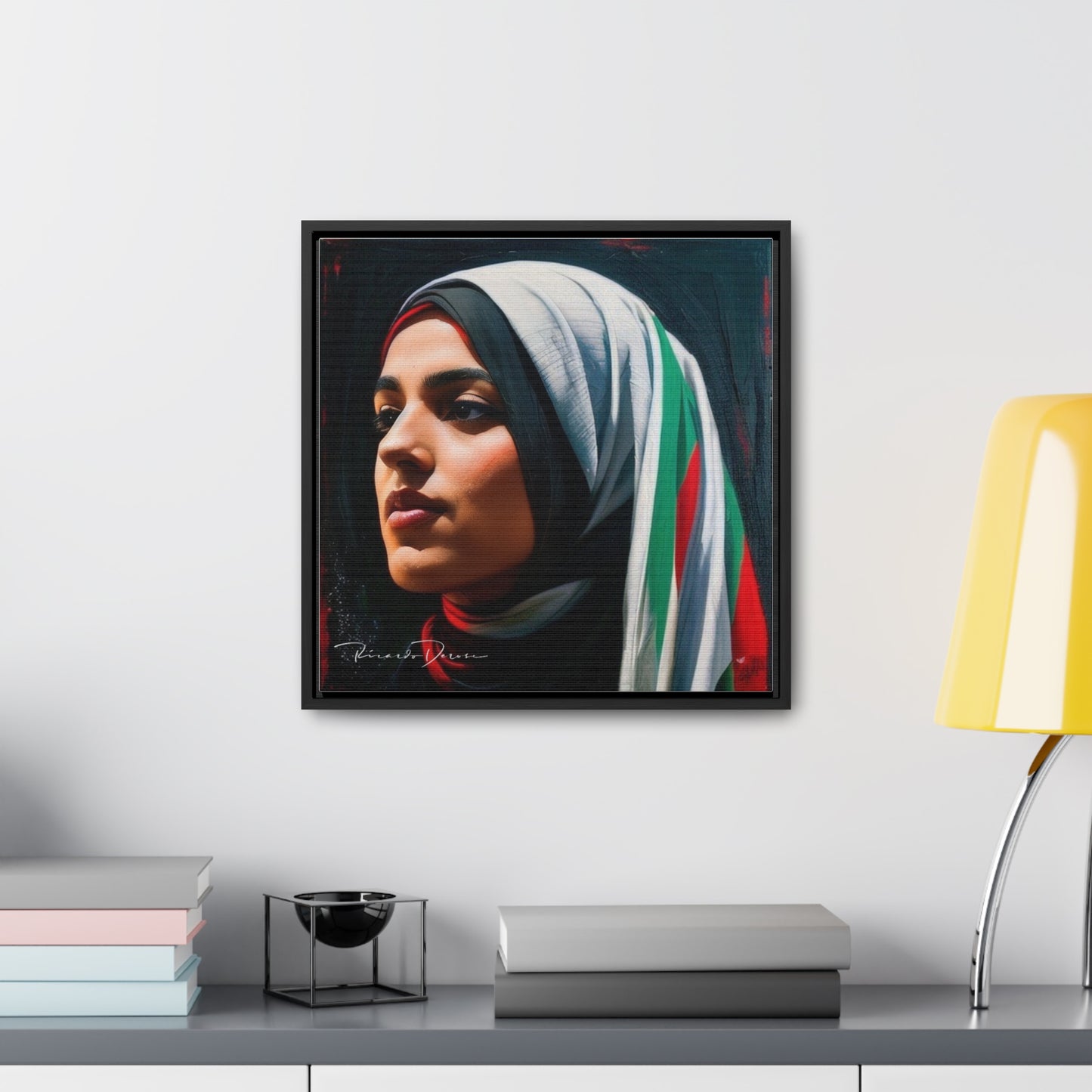 Free Palestine Gallery Canvas Wraps, Square Frame - Derose Entertainment 