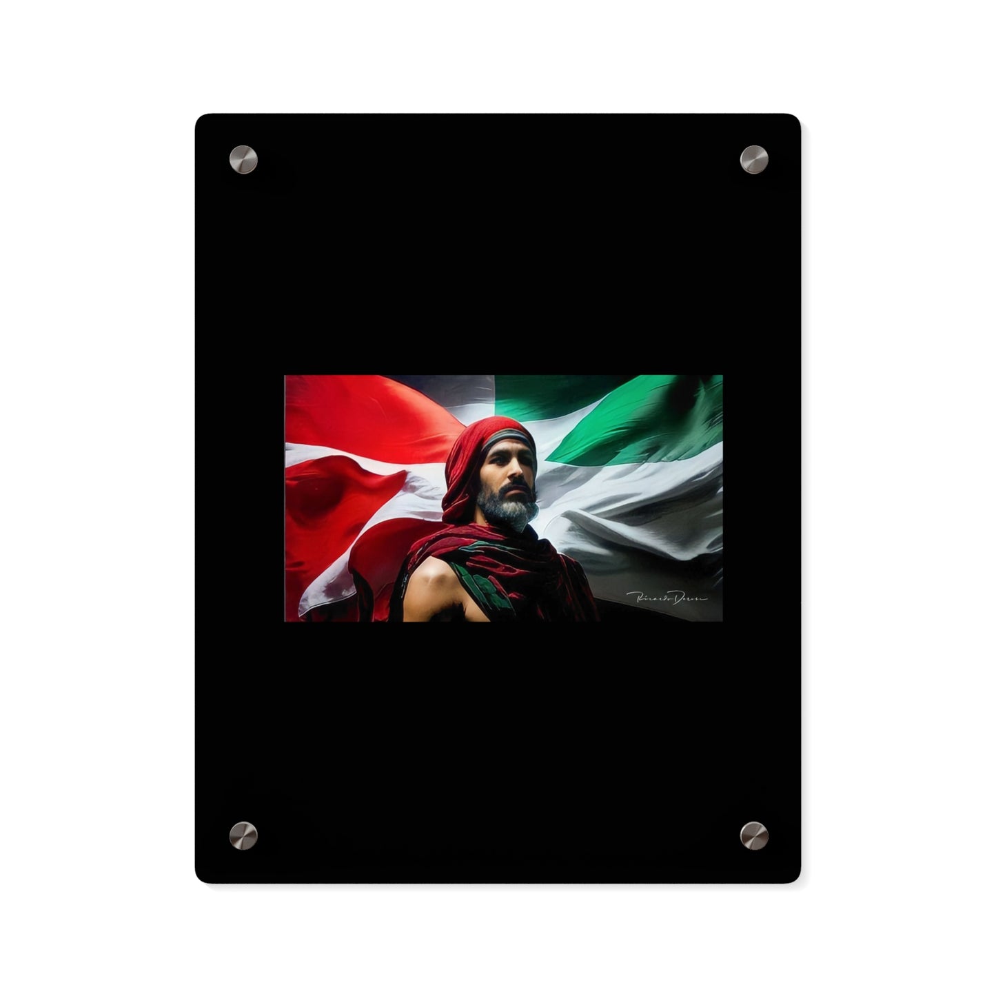 Free Palestine Acrylic Glass Art - Derose Entertainment 