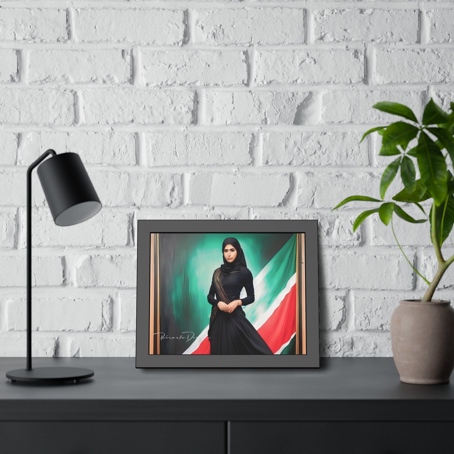 Palestine Girl Framed Poster