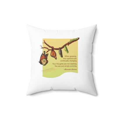 Metarmophosis 2_Spun Polyester Square Pillow