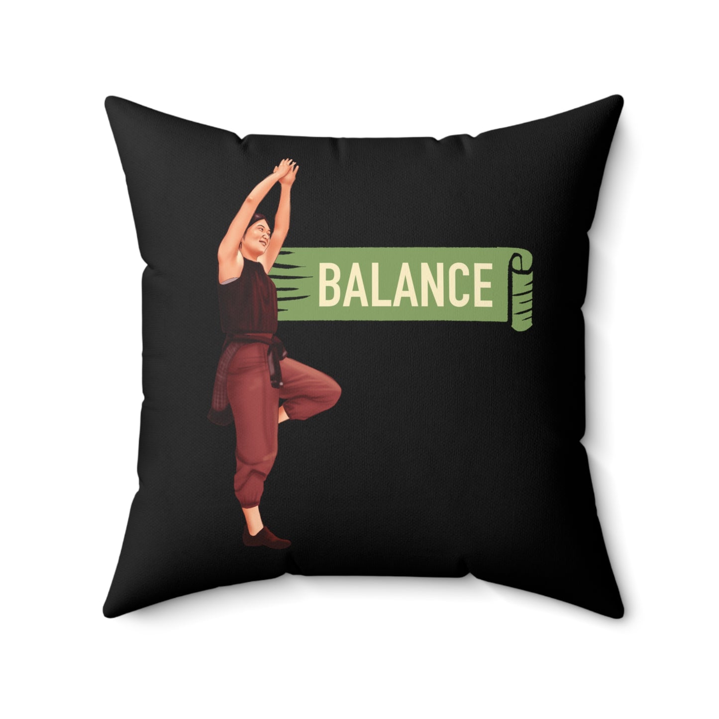 Balance-Spun Polyester Square Pillow