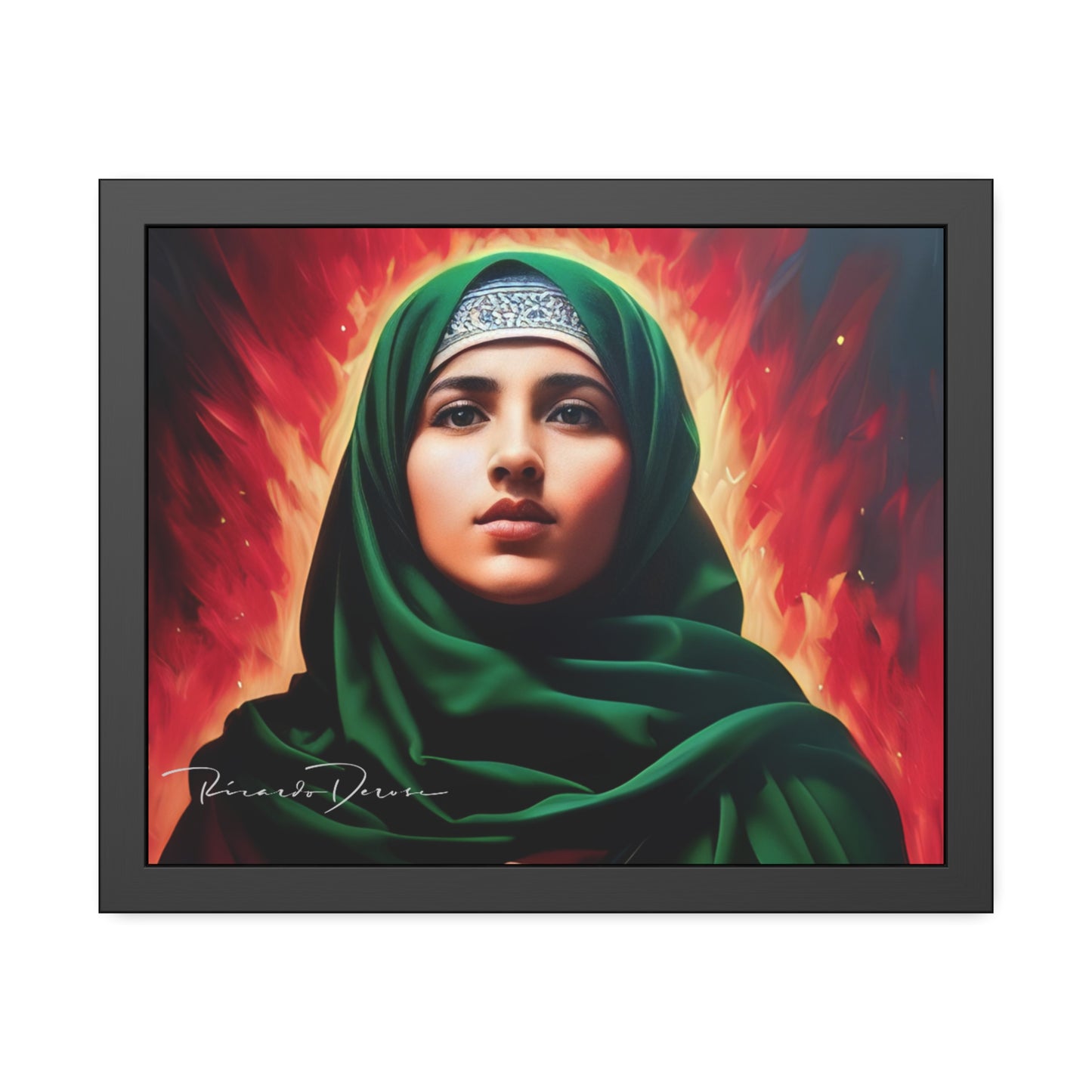 Palestine Girl Framed Poster