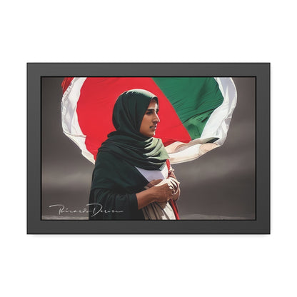Palestine Girl Framed Poster