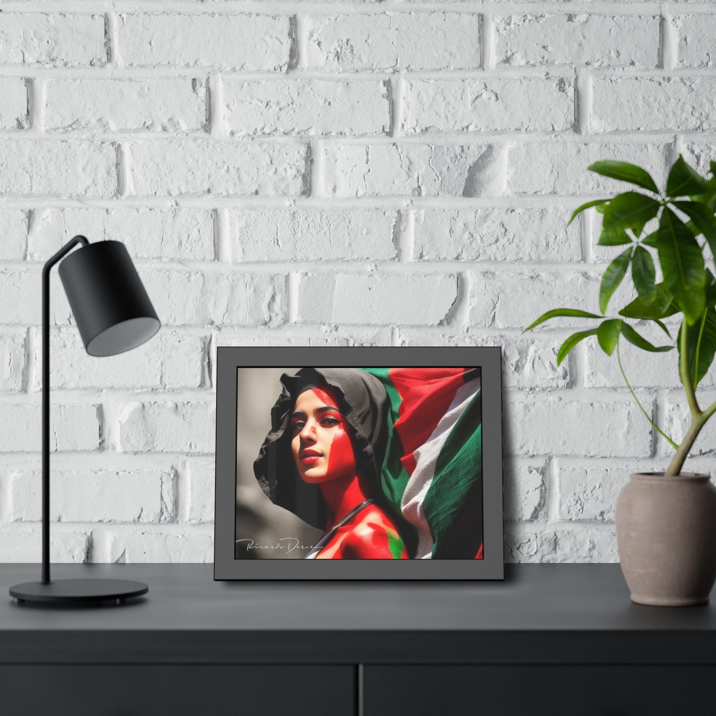 Palestine Girl Framed Poster