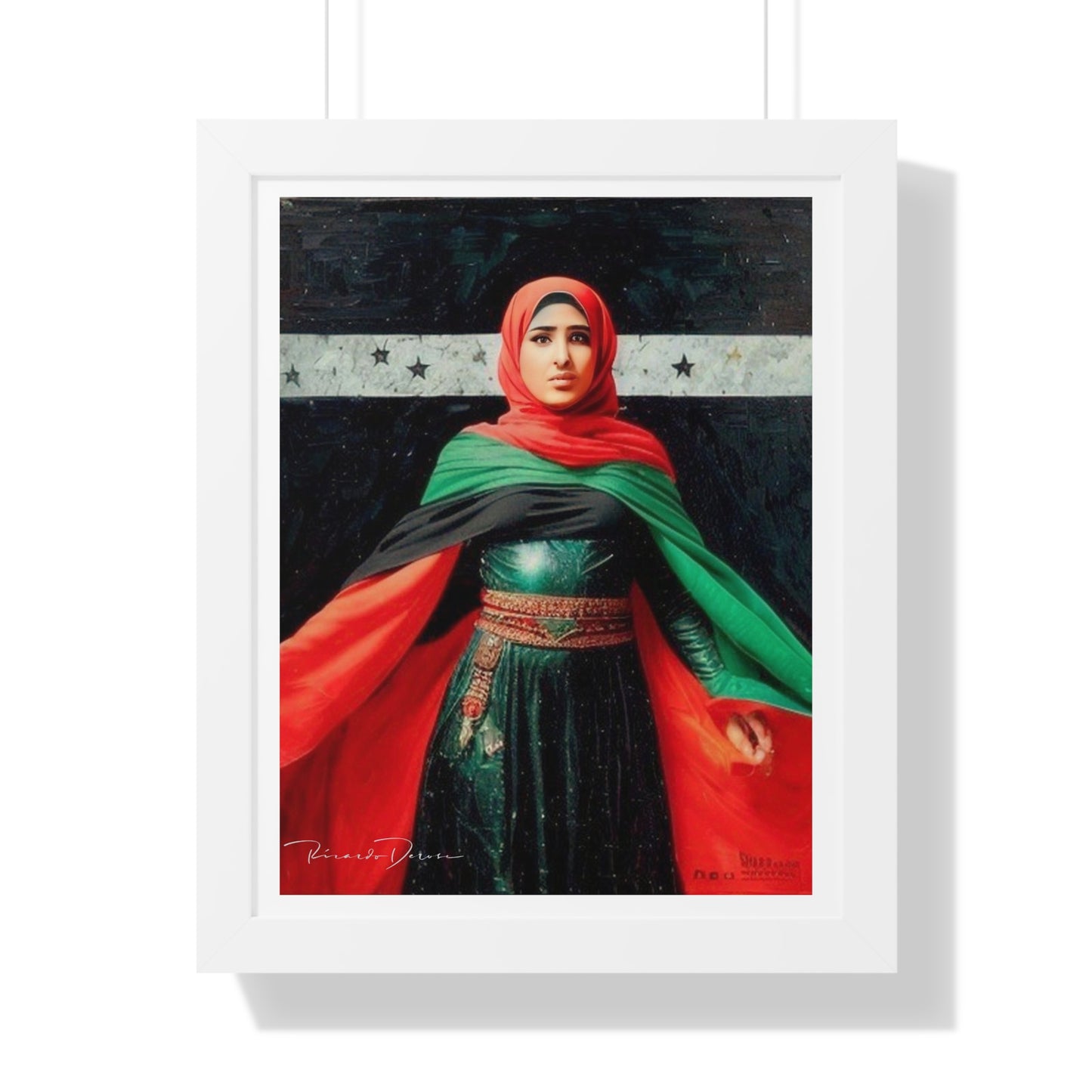 Framed Palestine Vertical Poster - Derose Entertainment 