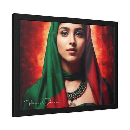 Palestine Girl Framed Poster