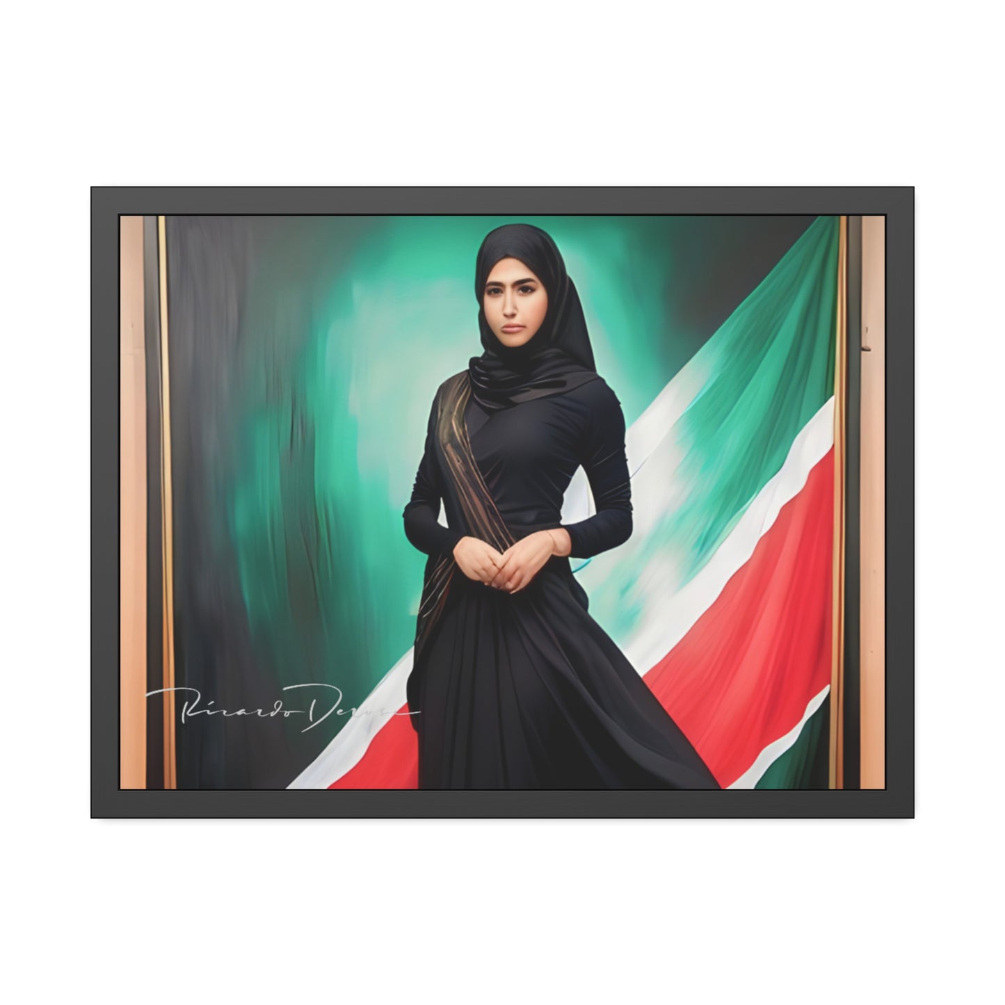 Palestine Girl Framed Poster