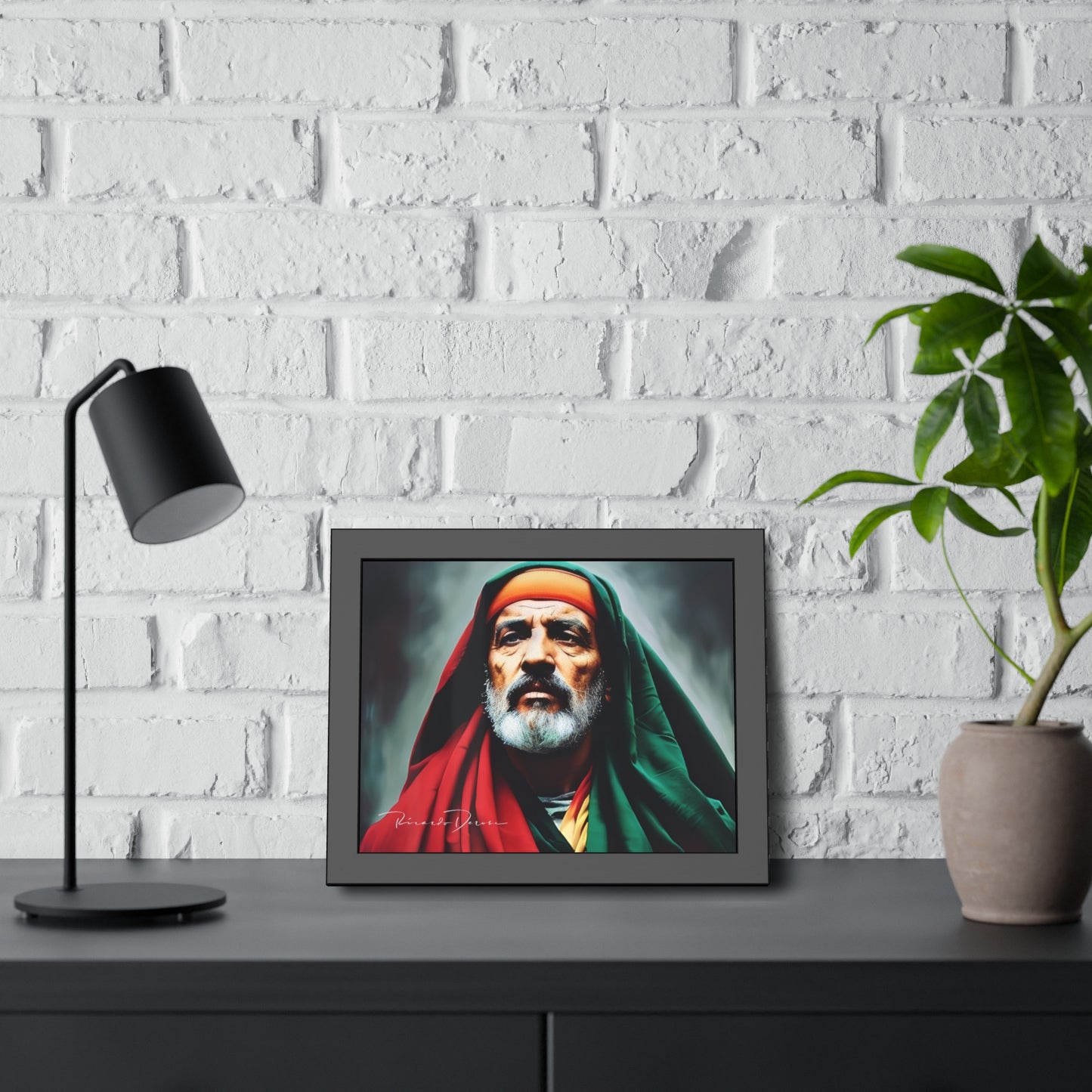 Palestine Old Man Framed Poster