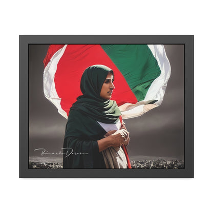 Palestine Girl Framed Poster