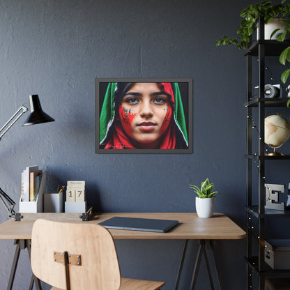 Palestine Girl Framed Poster