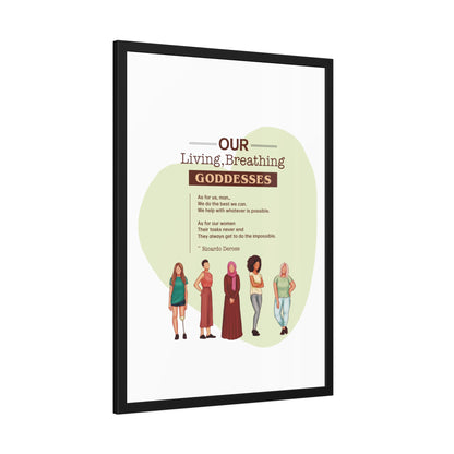 Our Living,Breathing Goddesses Framed Paper Posters