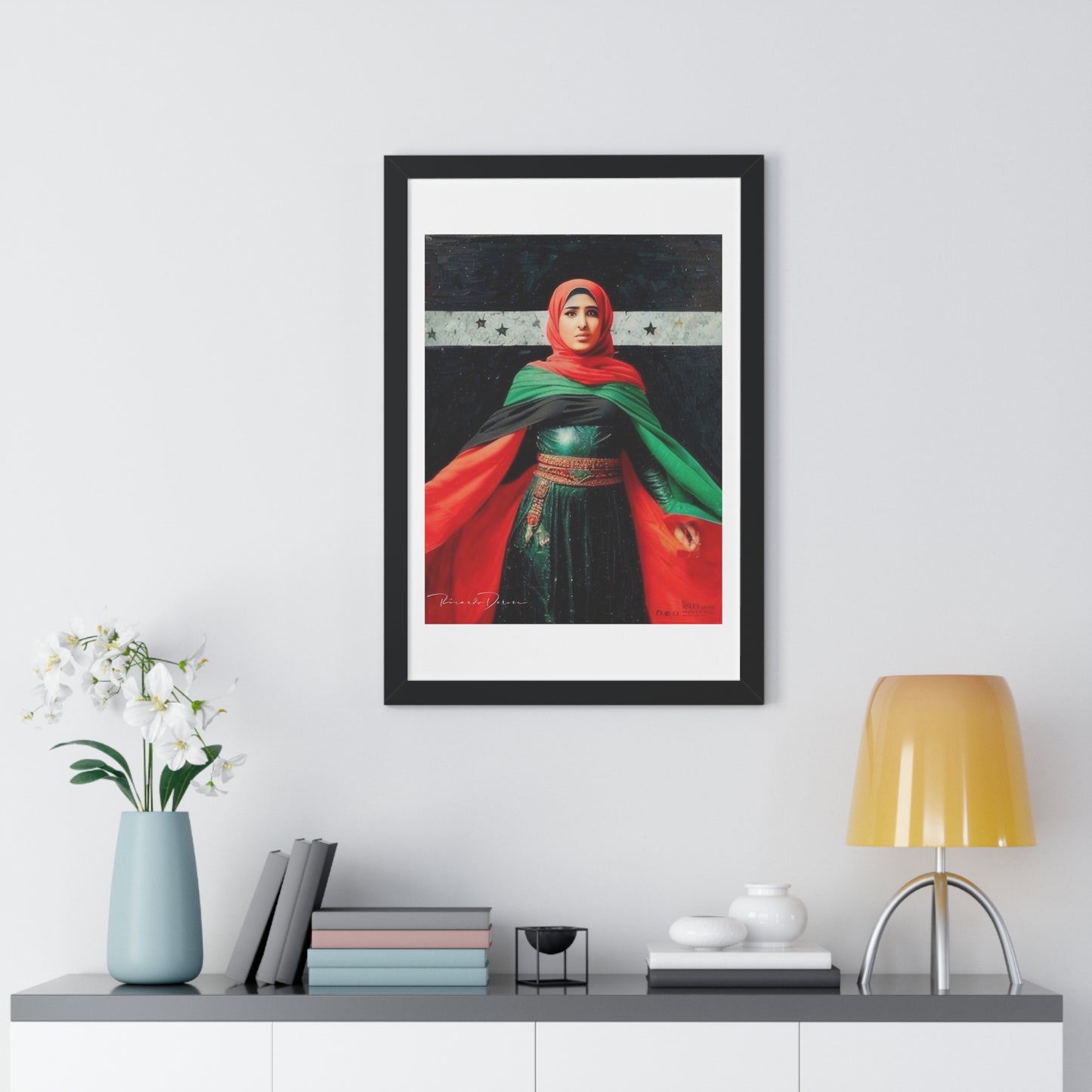 Framed Palestine Vertical Poster - Derose Entertainment 