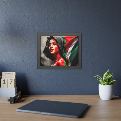 Palestine Girl Framed Poster