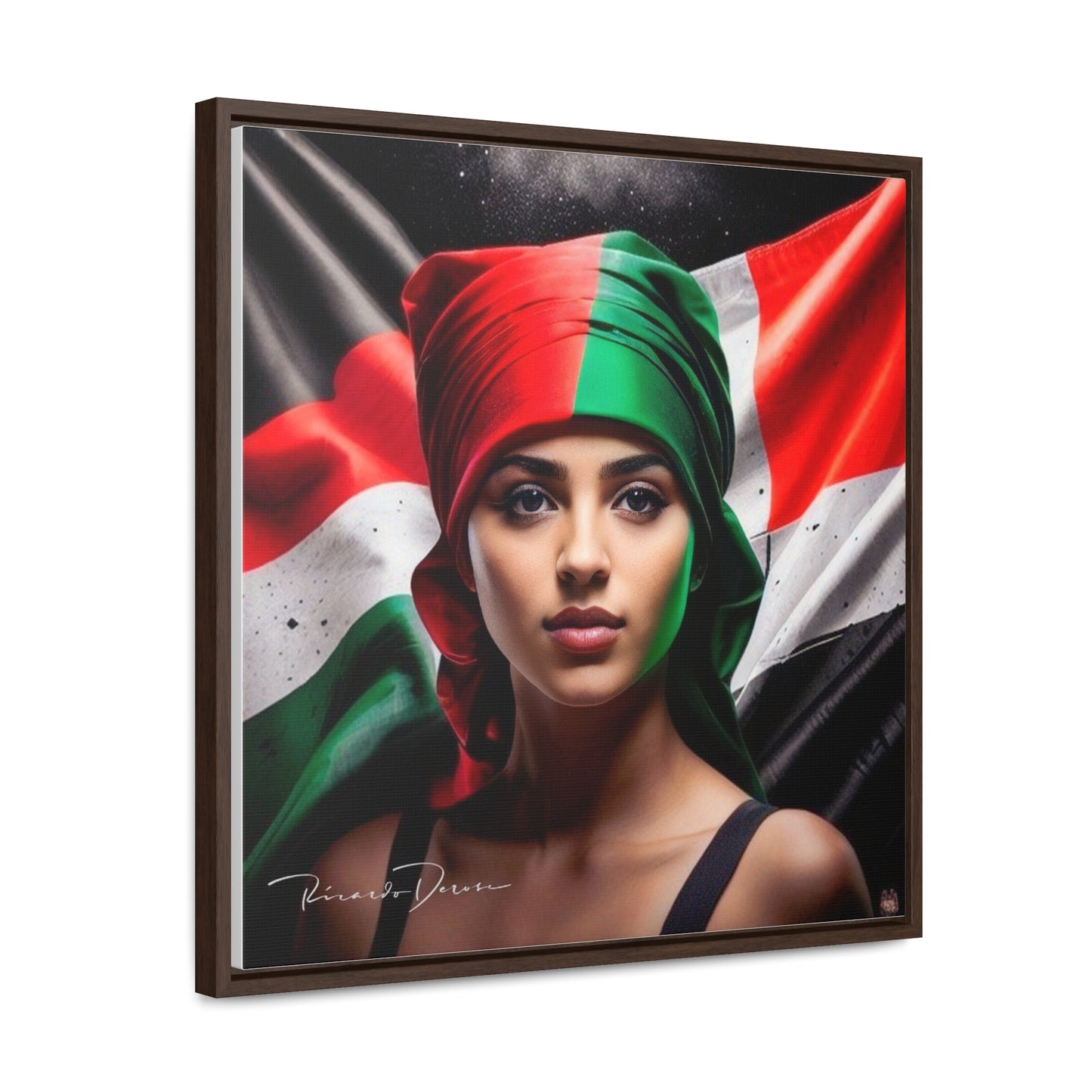 Free Palestine Gallery Canvas Wraps, Square Frame - Derose Entertainment 