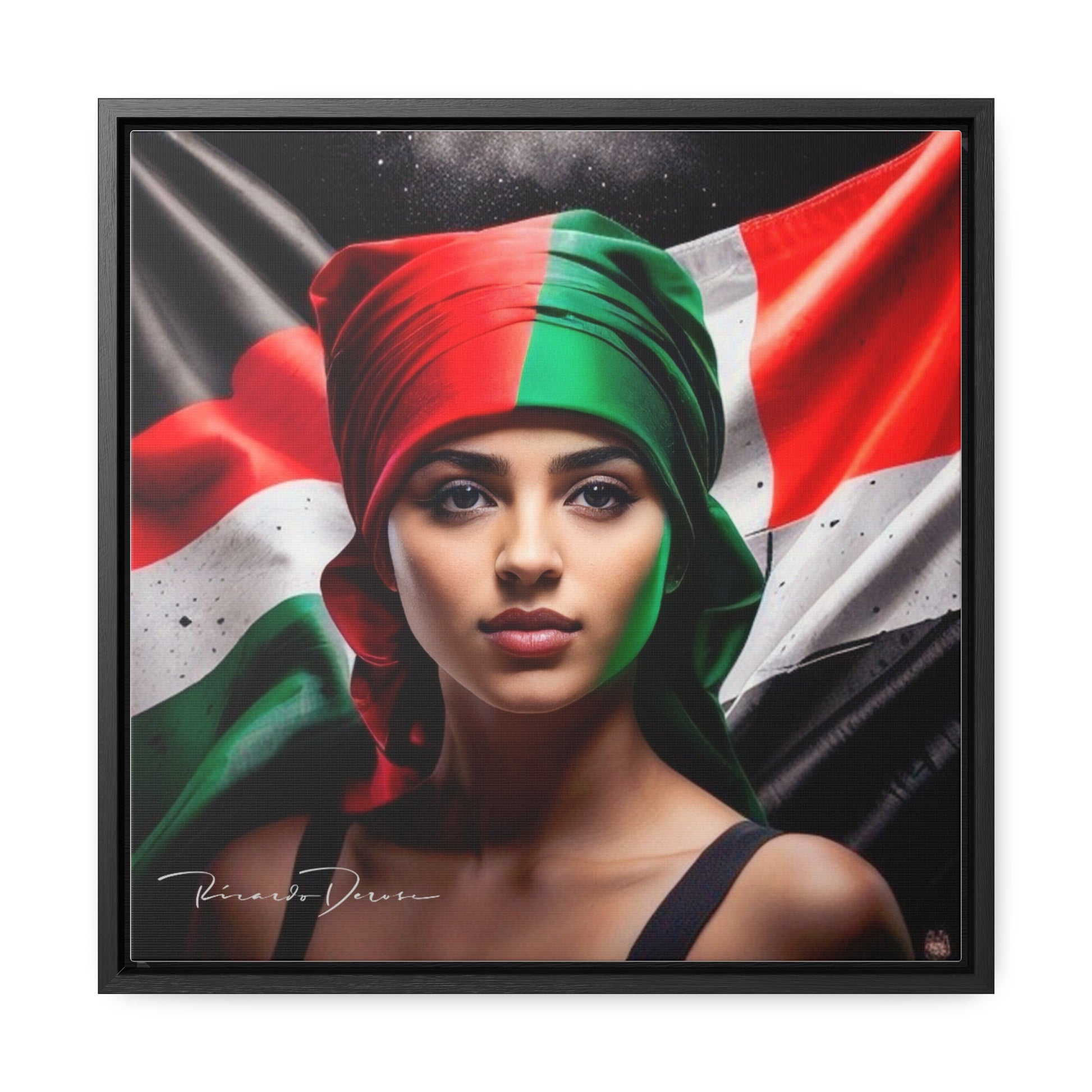 Free Palestine Gallery Canvas Wraps, Square Frame - Derose Entertainment 