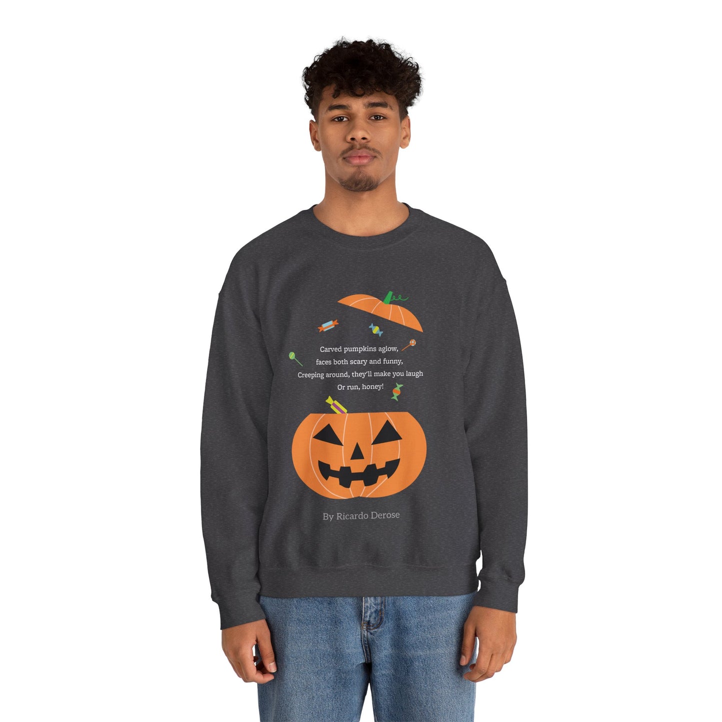 Halloween Jack o Lantern_Unisex Heavy Blend™ Crewneck Sweatshirt