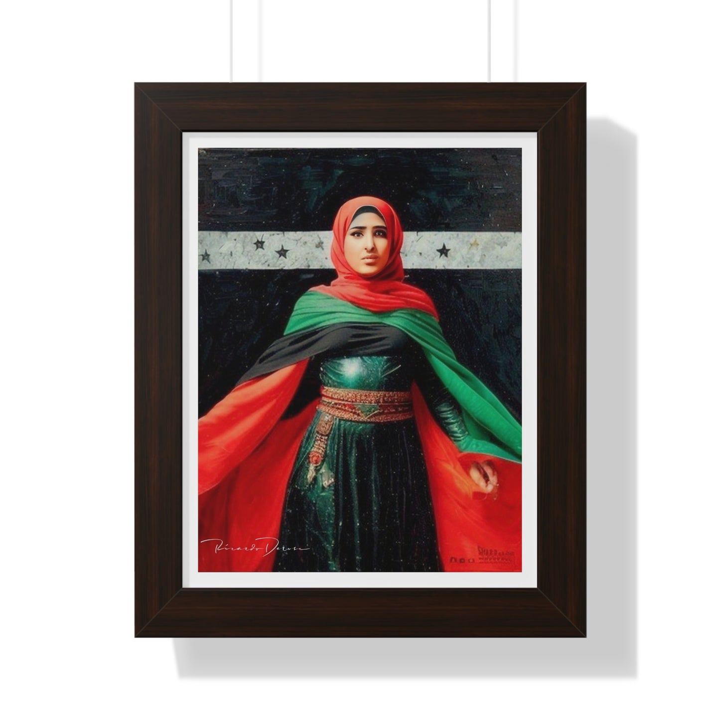 Framed Palestine Vertical Poster - Derose Entertainment 