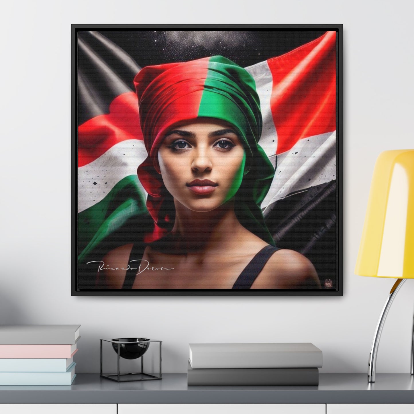 Free Palestine Gallery Canvas Wraps, Square Frame - Derose Entertainment 