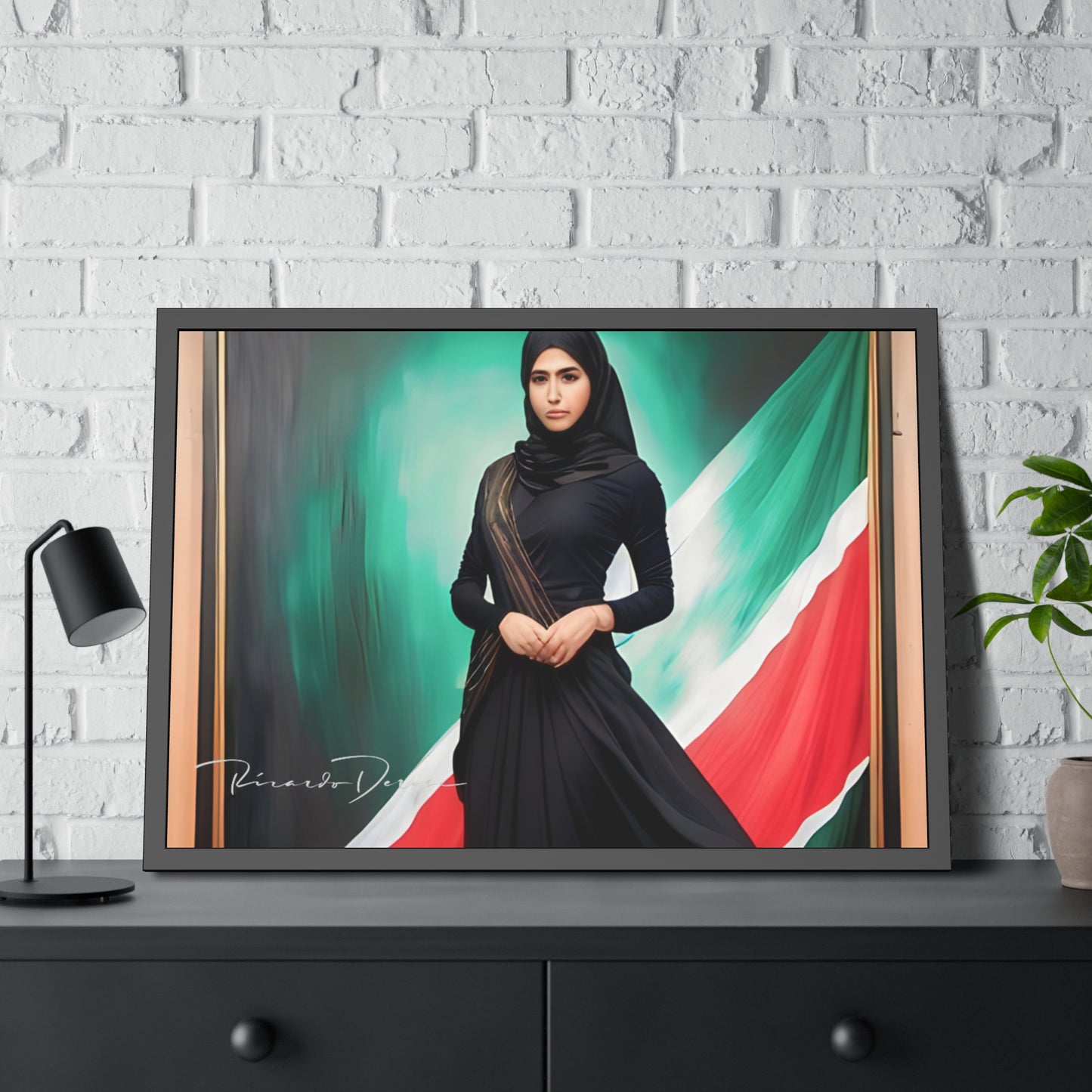 Palestine Girl Framed Poster