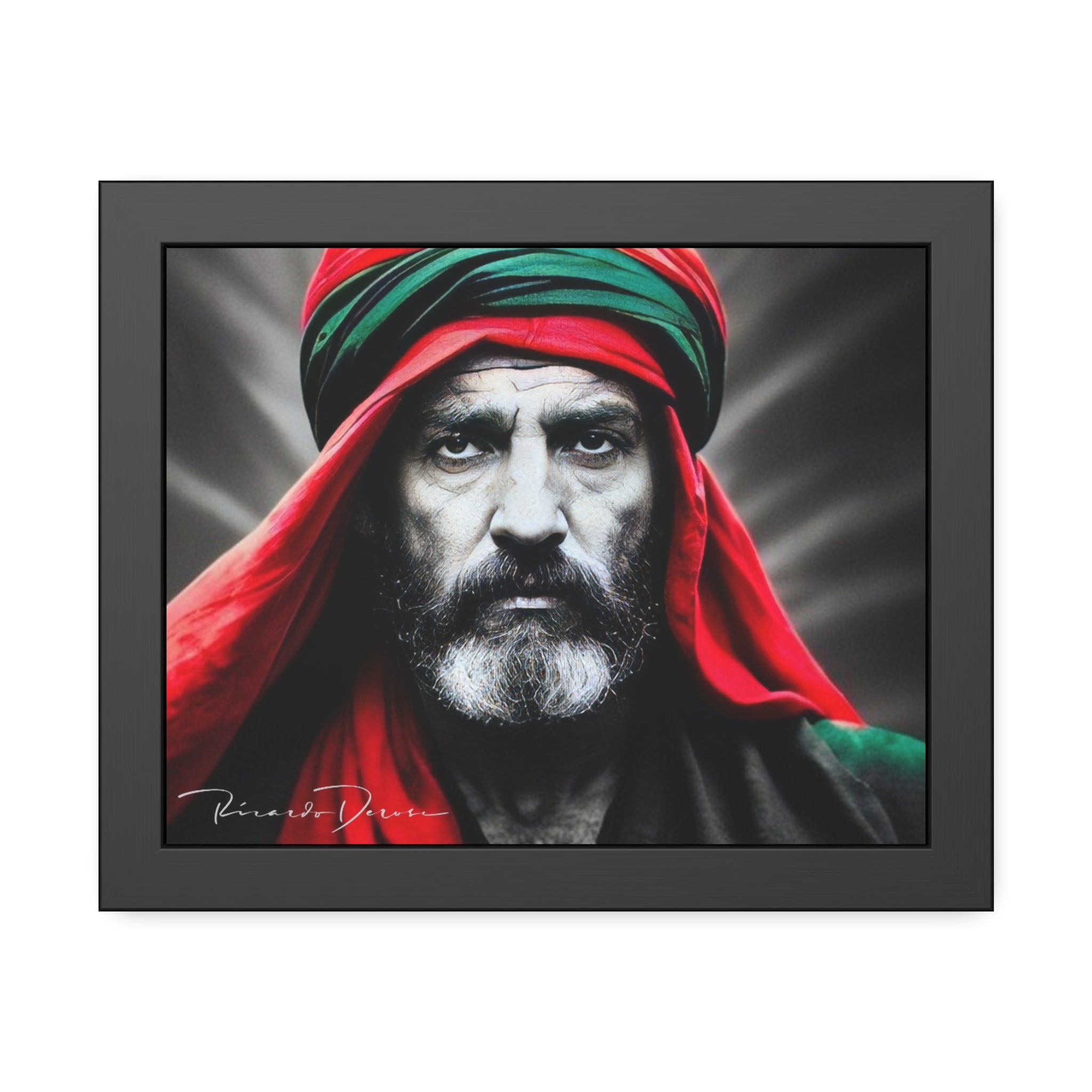 Palestine Old Man Framed Poster