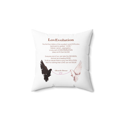 Ricardo Derose LovEvolution 2_Spun Polyester Square Pillow