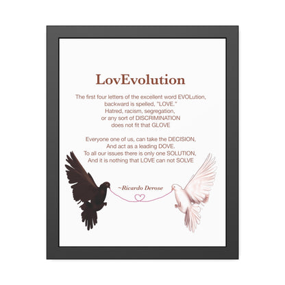 Ricardo Derose Love evolution Framed Paper Posters