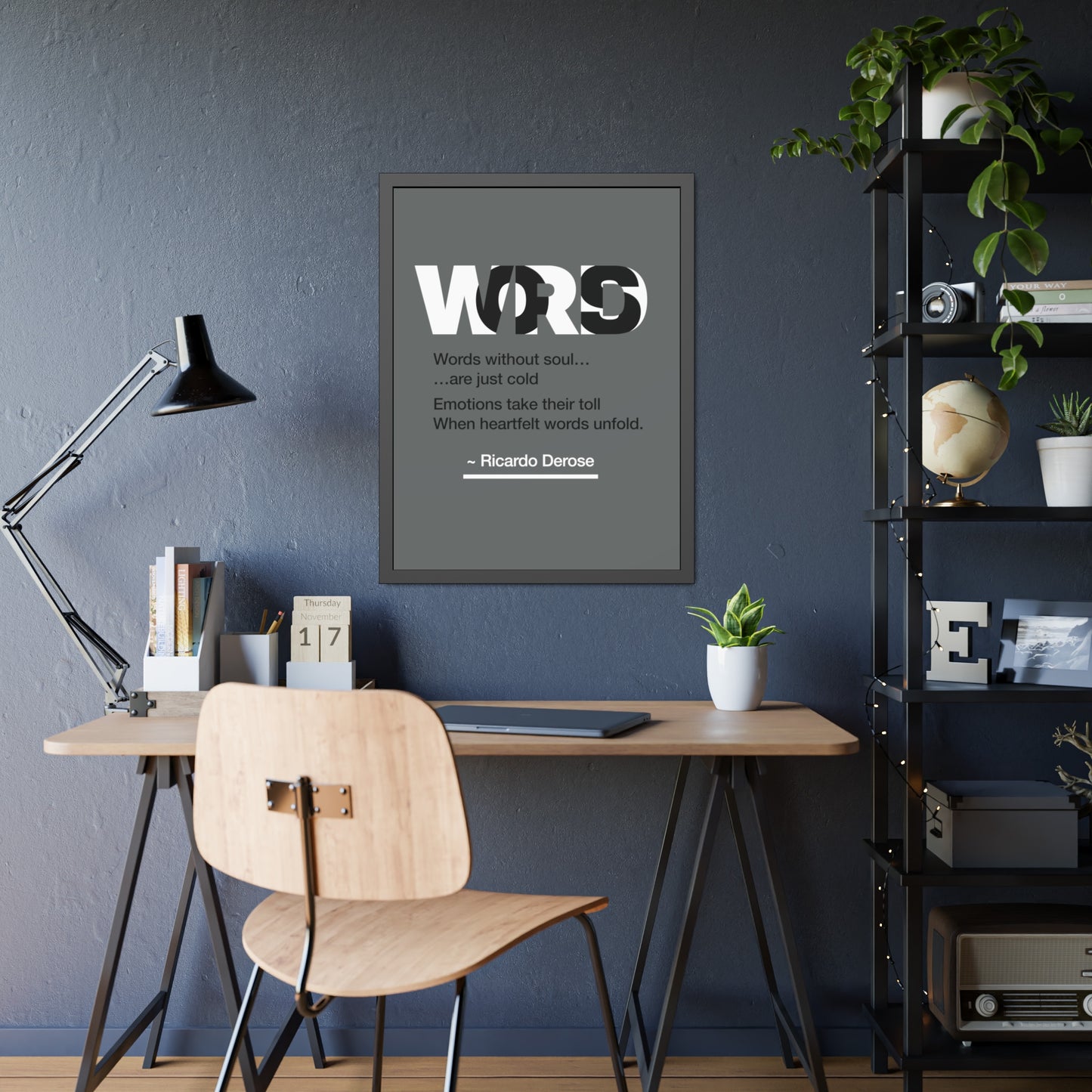 Words Framed Paper Posters