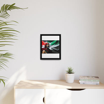 Free Palestine Matte Canvas, Black Frame - Derose Entertainment 