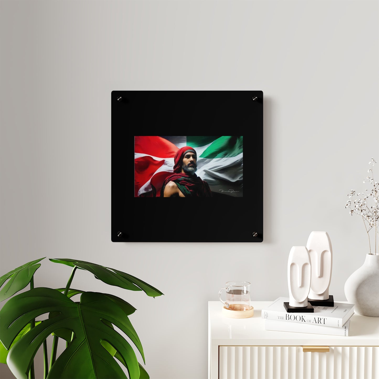 Free Palestine Acrylic Glass Art - Derose Entertainment 