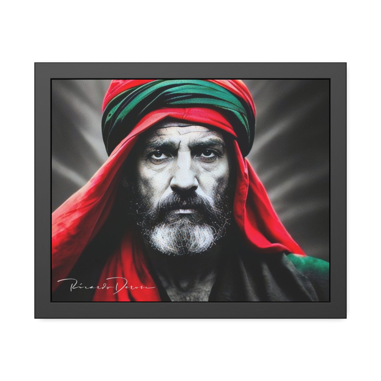 Palestine Old Man Framed Poster