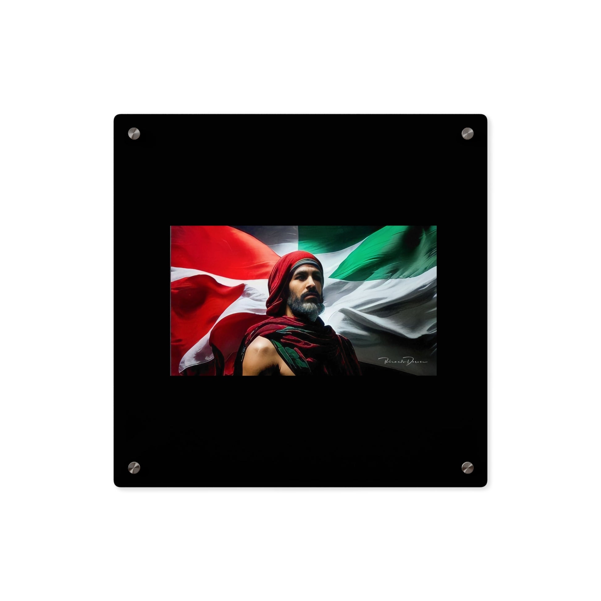 Free Palestine Acrylic Glass Art - Derose Entertainment 