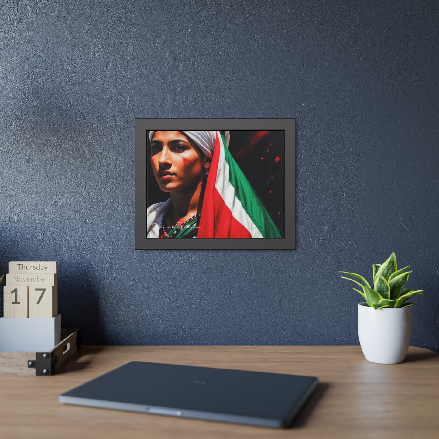 Palestine Girl Framed Poster