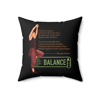 Balance-Spun Polyester Square Pillow