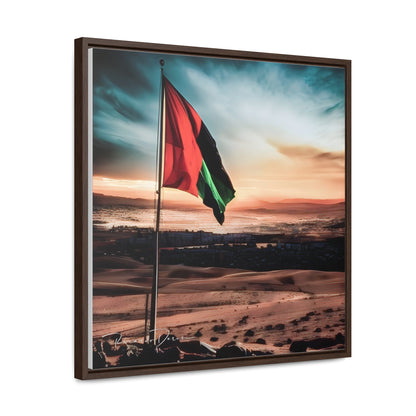 Palestine Flag Gallery Canvas Wraps, Square Frame - Derose Entertainment 