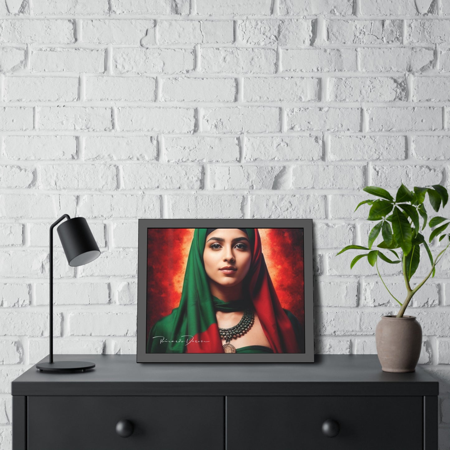 Palestine Girl Framed Poster