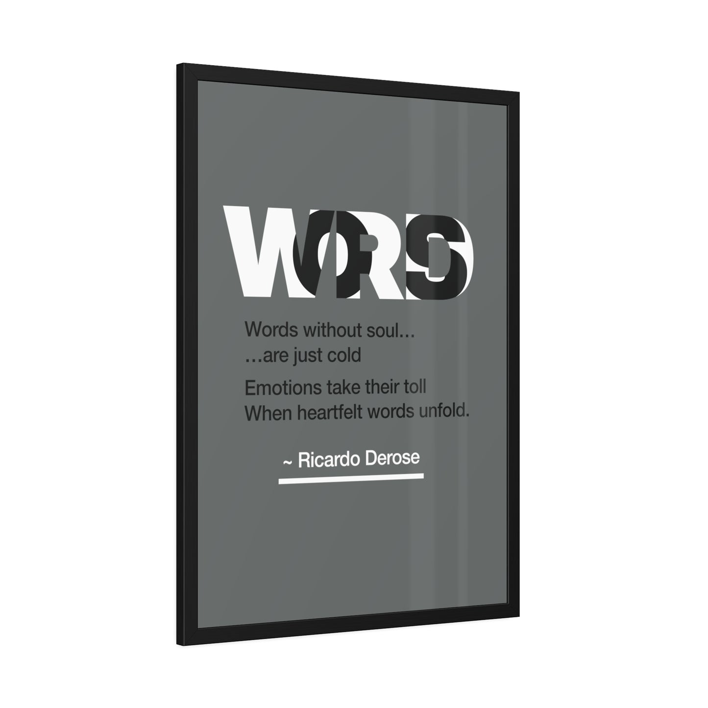 Words Framed Paper Posters