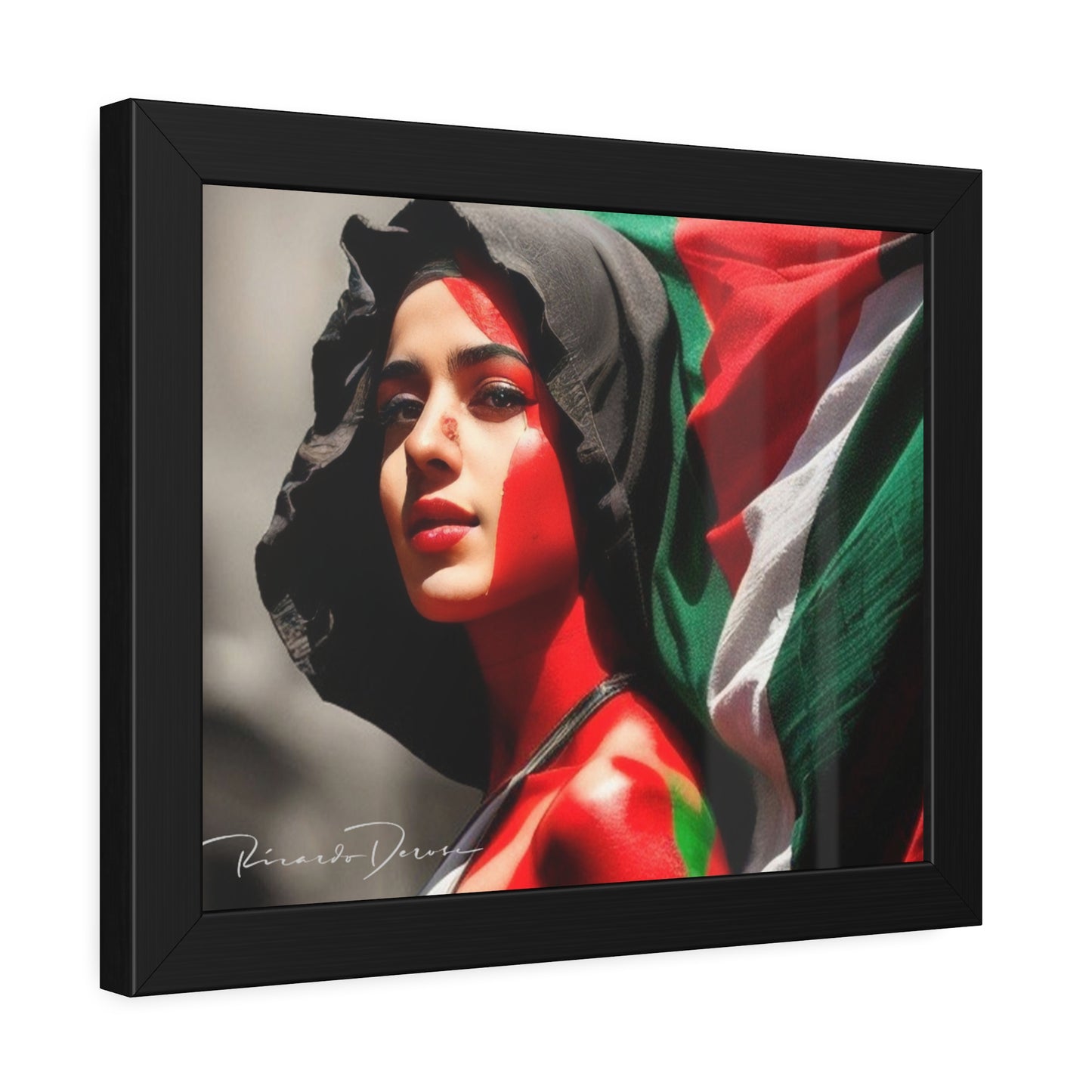 Palestine Girl Framed Poster