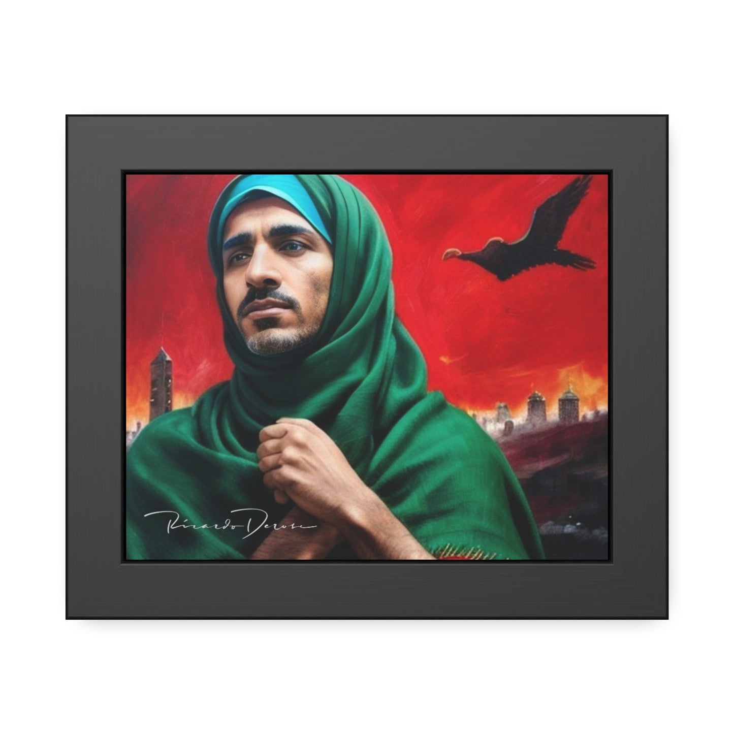 Palestine Man Framed Poster